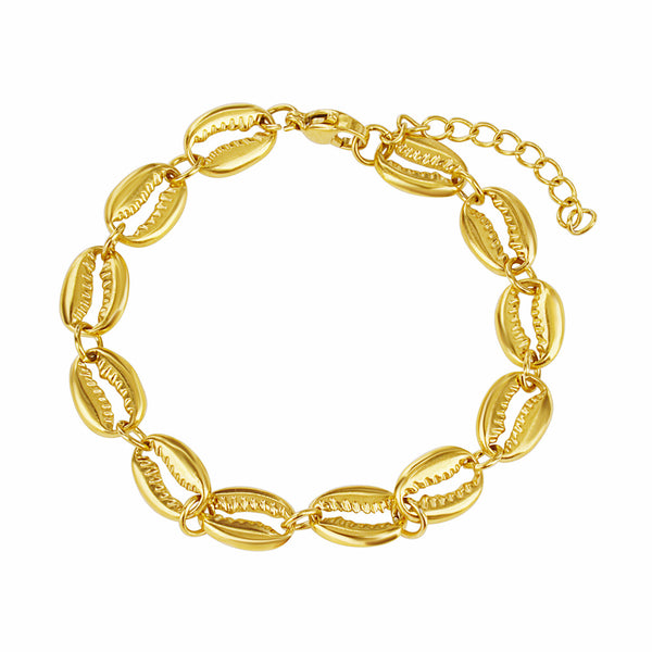 European and American retro high-end hollow shell bracelet, marine life series, women's stainless steel splicing bracelet